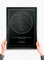 Mapa Estelar con Constelaciones 30x40 cm