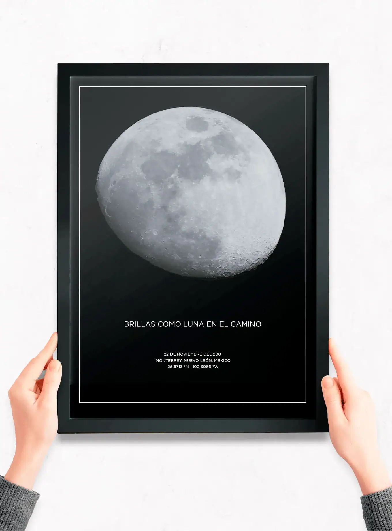 Mapa Lunar 30x40 cm